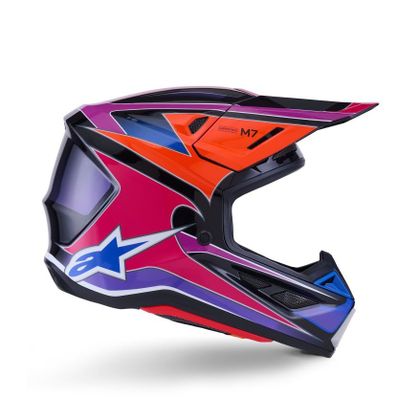 Alpinestars S-M7 FUS 2025 Cross helmet - Blue / Purple