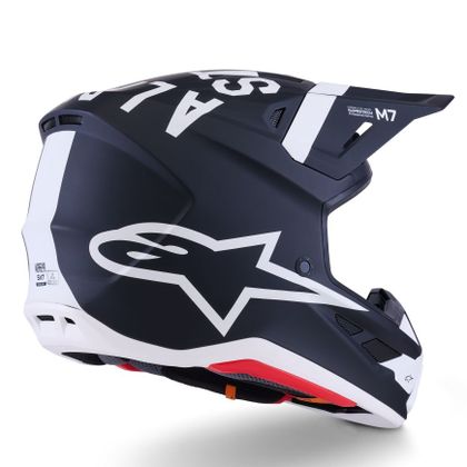 Casque cross Alpinestars S-M7 DASH 2025 - Noir / Blanc