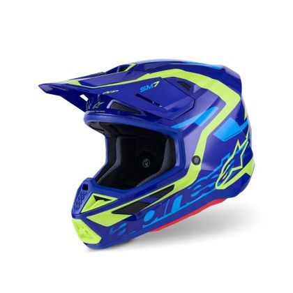 Alpinestars S-M7 DEED 2025 Cross-Helm - Schwarz / Gelb Ref : AP4056 