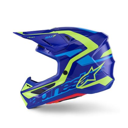 Alpinestars S-M7 DEED 2025 Cross-Helm - Schwarz / Gelb