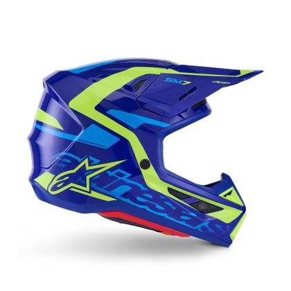 Alpinestars S-M7 DEED 2025 Cross-Helm - Schwarz / Gelb