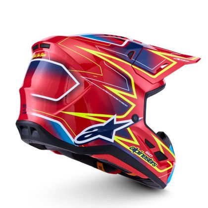 Kask cross Alpinestars S-M7 CAST 2027 - Czerwony / Żółty