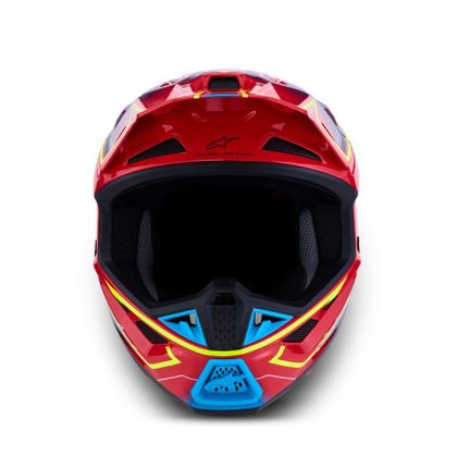 Kask cross Alpinestars S-M7 CAST 2027 - Czerwony / Żółty