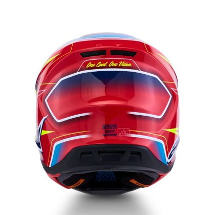 Kask cross Alpinestars S-M7 CAST 2027 - Czerwony / Żółty