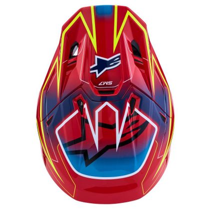 Kask cross Alpinestars S-M7 CAST 2027 - Czerwony / Żółty