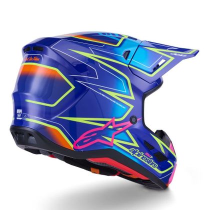 Alpinestars S-M7 CAST 2026 Cross helmet - Blue / Pink