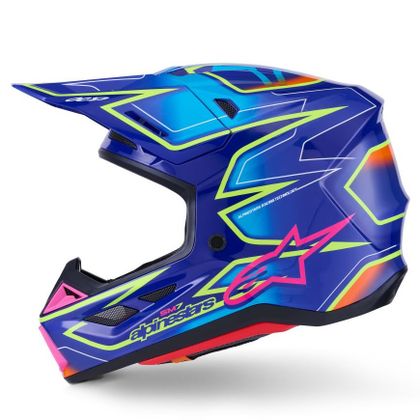 Alpinestars S-M7 CAST 2026 Cross helmet - Blue / Pink