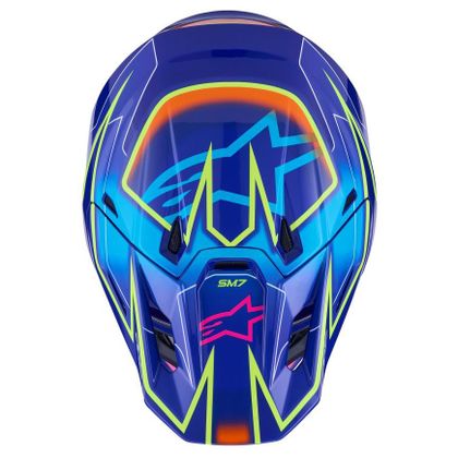 Alpinestars S-M7 CAST 2026 Cross helmet - Blue / Pink