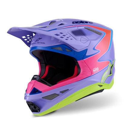 Alpinestars SUPERTECH S-M10 - JET LAWRENCE 2025 Cross-Helm - Lila / Pinke Ref : AP3975 