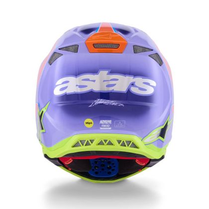 Alpinestars SUPERTECH S-M10 - JET LAWRENCE 2025 Cross-Helm - Lila / Pinke