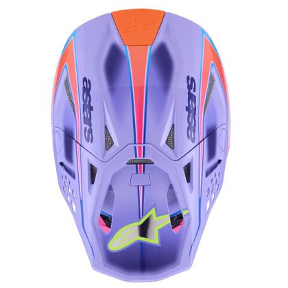 Alpinestars SUPERTECH S-M10 - JET LAWRENCE 2025 Cross-Helm - Lila / Pinke