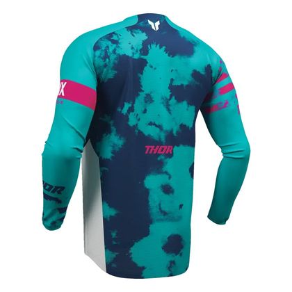Thor LAUNCH BLEACH 2025 Cross jersey - White / Blue