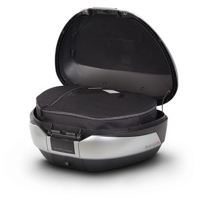 Top case Shad SH48 + DOSSERET + CAPOT CARBONE Universel