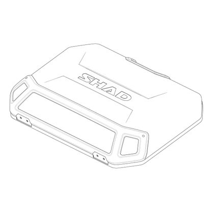 Shad TERRA SIDE CASE Deckel Top case - Grau