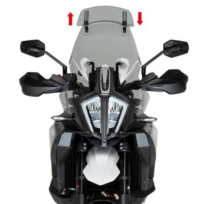 Puig TOURING met vizier Bubbel - Grijs
