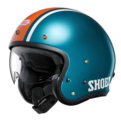 Casque jet Shoei J.O2 - AVENTURE - Bleu Ref : SI0639 