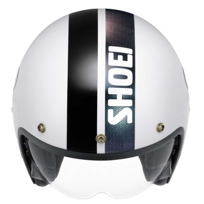 Casque jet Shoei J.O2 - CROSS LOGO 2 - Blanc / Noir