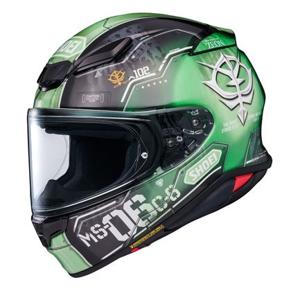 Casque intégral Shoei NXR2 - MS-06C-6 ZAKU II - Noir / Vert Ref : SI0631 
