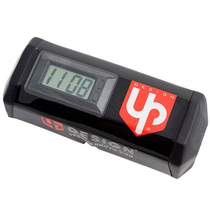 Mousse de guidon UP Design Horloge intégrée universel - Noir Ref : UPD0006 