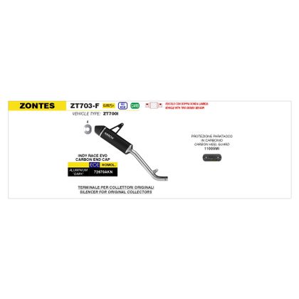 Arrow INDY RACE CARBON END CAP Silencer - Black