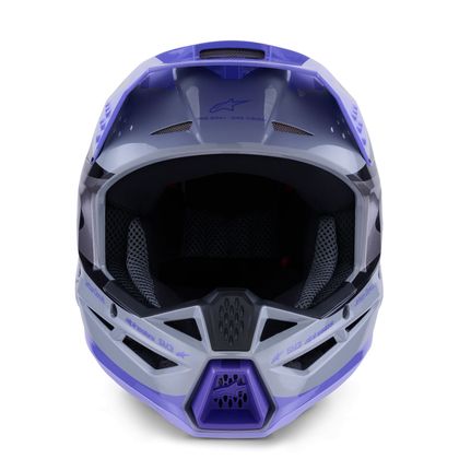 Alpinestars S-M3 JETTSON - KINDER Crosshelm - Grijs / Paars