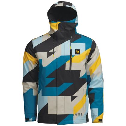 Thor TOUR BRAVE 2025 Enduro jas - Blauw / Geel Ref: TO3395 