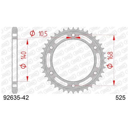 AFAM #525 Type Staal Kettingset