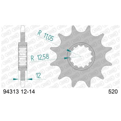 AFAM 520 Aluminium type Chain kit