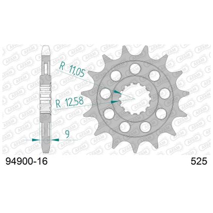Kit chaine AFAM 525 Type Acier Origine