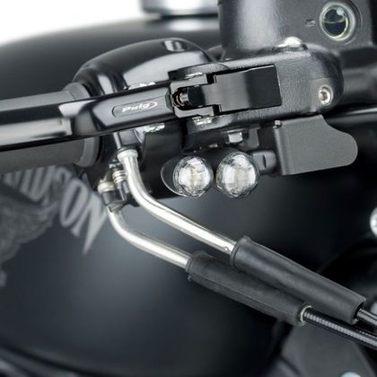 Support Clignotant Puig CACHE ORIFICES avant - Noir