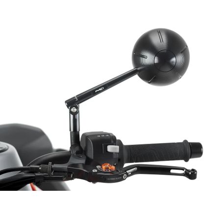 Puig RETRO stuur Achteruitkijkspiegel Universeel - Zwart Ref: PUI1048 / 9795n 