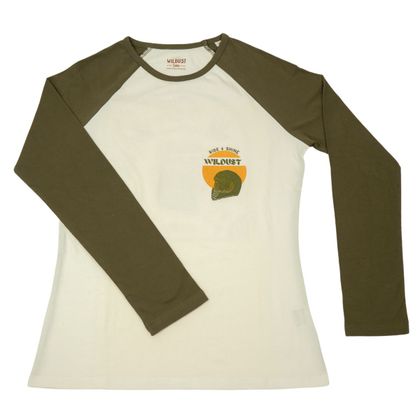 Wildust RIDE & SHINE Long-sleeved T-shirt - Beige / Green Ref : WILD0065 