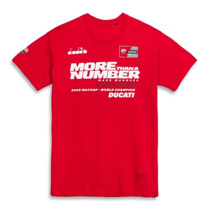T-Shirt manches courtes Kenny WORLD CHAMPION 2025 DUCATI - Noir / Rouge Ref : KE2995 