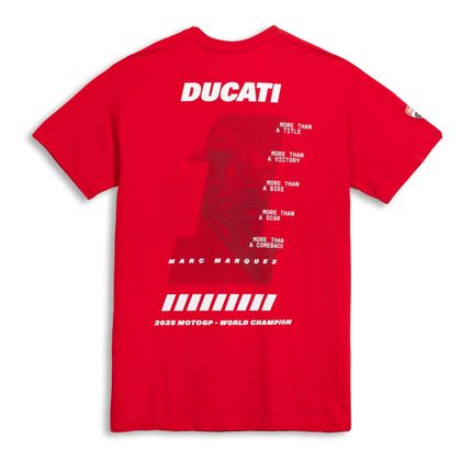 T-Shirt manches courtes Kenny WORLD CHAMPION 2025 DUCATI - Noir / Rouge