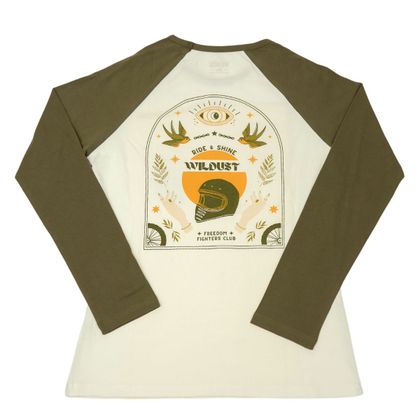 Wildust RIDE & SHINE Long-sleeved T-shirt - Beige / Green
