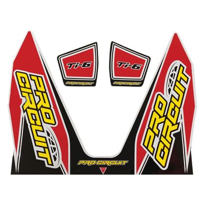 Stickers Pro Circuit TI6 Universel - Noir / Rouge