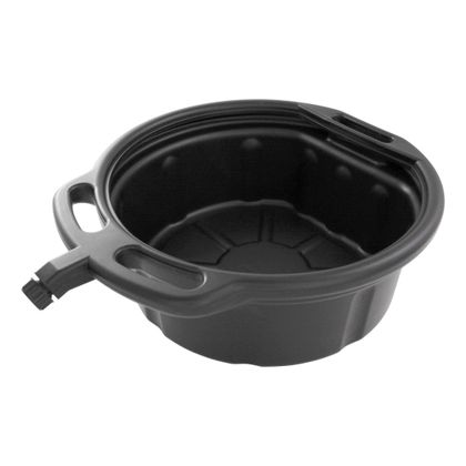 Bike It 16 LITER MET TUIT EN KRAAN EN HANDVATTEN Afvoerbak Universeel - Zwart Ref: BIK0039 / OILPAN16 