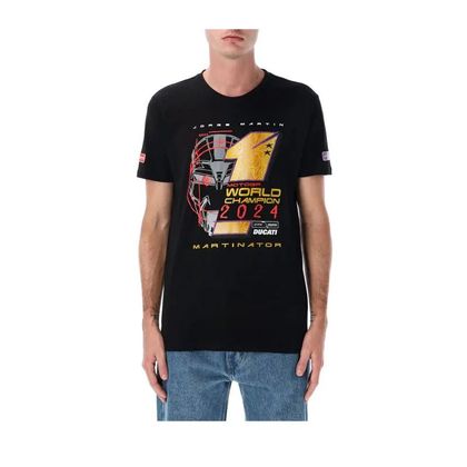 Kenny JORGE MARTIN WORLD CHAMPION Kurzärmeliges T-Shirt - Schwarz Ref : KE2504 