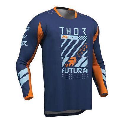 Thor LAUNCH FUTURA 2025 Cross jersey - Blue / Orange