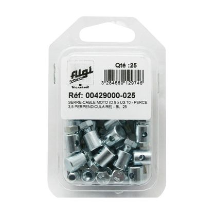 ALGI BREMSEN DIAM 9mm - L10 mm - LOCH 3,5mm BLISTER 25 00429000 - 025 Kabelklemme Universell