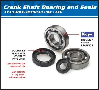 All Balls Seal kit Crankshaft bearing