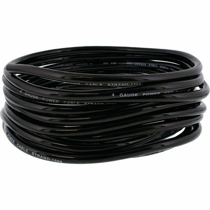 All Balls i rulle 25 fod 7,6 m sort Universel Batterikabel