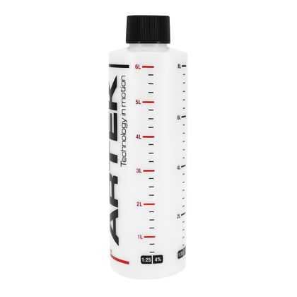 Artek ÖL GEMISCH BENZIN TRANSPARENT 250ml DECKEL Messbecher Universell