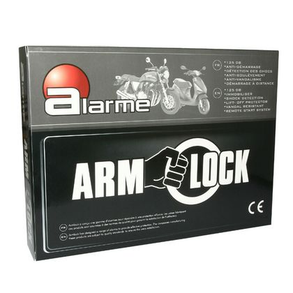 Antivol Armlock MOTO - SCOOTER 125 dB DEMARRAGE A DISTANCE CERTIFICATION CE Universel