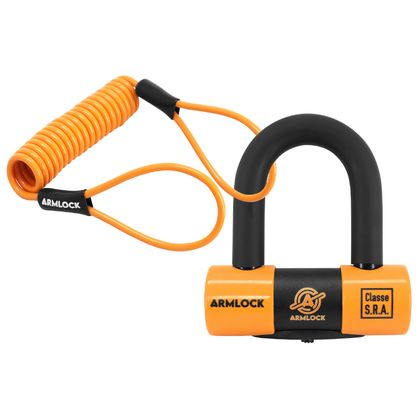 Armlock U - SCHEIBENBREMSE CK5 - ORANGE MINI 52x65mm DIAM 16mm RÜCKHOLKABEL KLASSE SRA 3 SCHLÜSSEL Diebstahlsicherung Universell Ref : ARM00002A / 203223 