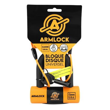 Armlock U - SCHEIBENBREMSE CK5 - ORANGE MINI 52x65mm DIAM 16mm RÜCKHOLKABEL KLASSE SRA 3 SCHLÜSSEL Diebstahlsicherung Universell