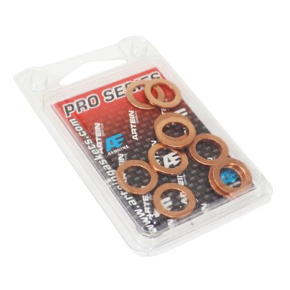 Artein COPPER WASHERS FLAT DIAM 10x16 1.50 mm BLISTER 10 PIECES PRO SERIES Universal Oil drain gasket