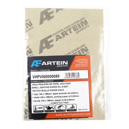Artein ÖLPAPIER 140x195 mm DICKE 0,50 mm BESTÄNDIG BIS 120 °C Fugenblatt Universell