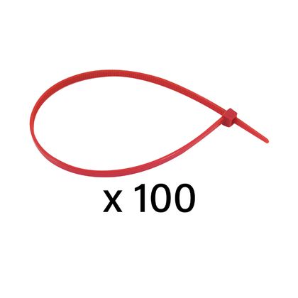 Colliers de serrage Artein NYLON TYPE RILSAN 3,5x140 mm ROUGE Universel