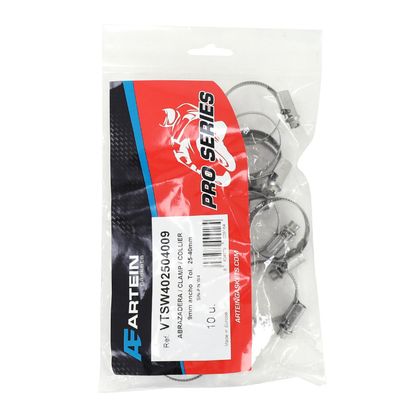 Colliers de serrage Artein CREMAILLERE W4 INOX 25 A 40 mm LARGEUR 9 mm Universel Ref : ARTE00162A / 206232 